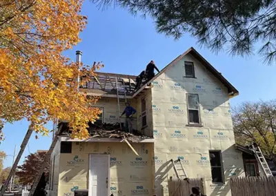 Egg Harbor City NJ exterior renovation in progress during siding replacement