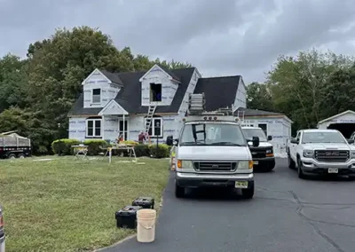 Egg Harbor Township NJ exterior showing pacific blue siding after installation