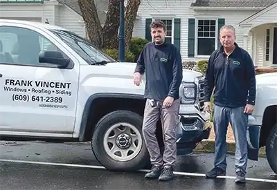 Frank and Frank Jr at the Northfield NJ office serving South Jersey exterior home improvement customers